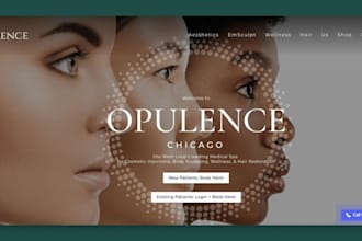 design medical spa website, dental, clinic website, skincare wordpress website