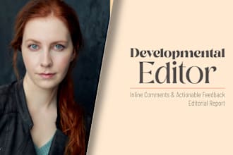 do a developmental edit of your book