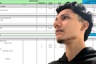 do script breakdown, budget and schedule for your film