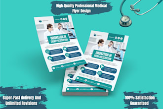 design medical, fitness or business flyer in just 6 hours
