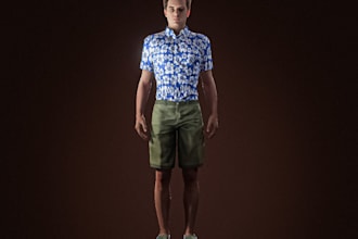 be your 3d character modeller,sculptor, animator,realistic 3d human model,rig 3d