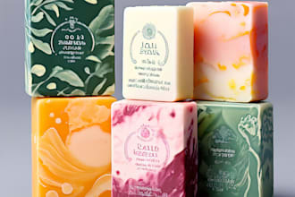 do all types of soap label design packaging design