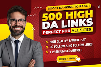 rank your website on google first page with white hat SEO backlink link building