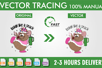 do vector image tracing, vectorize, recreate or convert logo to vector