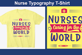 design creative typographic tshirt