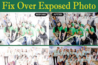 fix over exposed photo and remove sun exposure in 12hrs