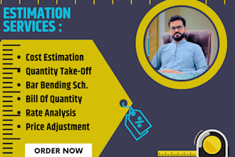 provide material takeoff and cost estimation for construction projects