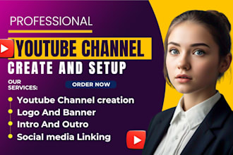 create and setup youtube channel