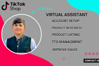 be your tiktok shop manager or tiktok shop virtual assistant