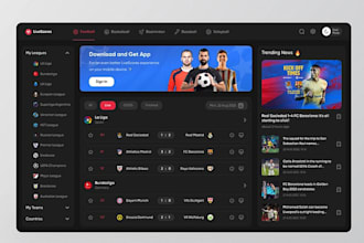 design and create sports bet app crypto sport website