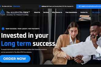 build accounting website finance website credit repair tax bookkeeping website