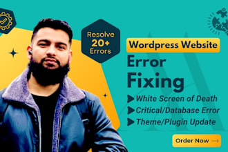 fix wordpress issues, php, css or html errors and do wordpress help