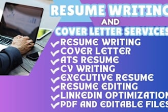 do resume writing, ats resume cover letter, resume editing, linkedin, CV writing