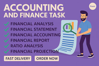 do accounting and finance task financial analysis, financial statement