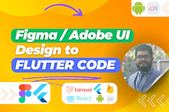 provide professional figma or adobe xd to flutter code
