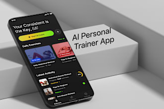 create an ai personal trainer fitness app, workout app like freeletics, bodbot