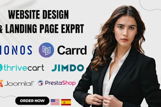 do website or landing page on ionos prestashop jimdo joomla thrivecart unbounce