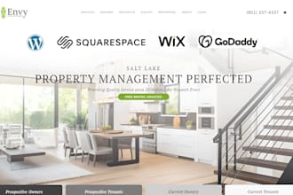 design property management listing website short rental real estate website SEO