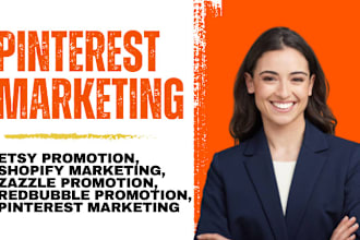 do etsy shopify zazzle redbubble website seo promotion with pinterest marketing