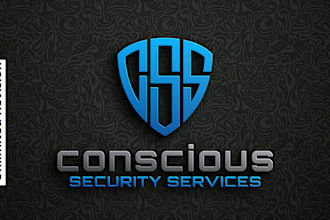 do conscious cyber security services company logo design
