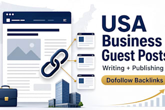 write and publish USA business blog guest posts with SEO backlinks
