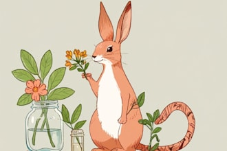 illustrate botanical animal based on your request