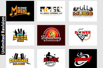 design creative music and entertainment logo