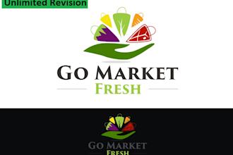 design a modern marketing online store logo