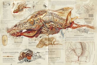 design scientific illustrations and diagrams