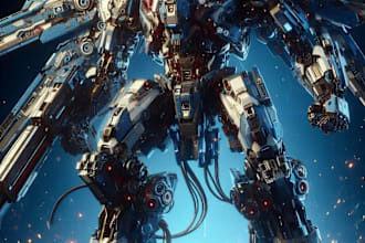 desing a custom robot, mecha and cyborg character
