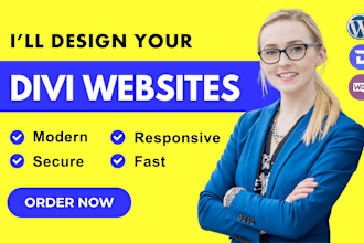 develop your dream wp website using divi theme, divi builder