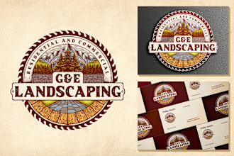 design professional vintage hand drawn,retro logo for your business