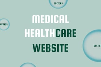 medical healthcare website, doctor dentist website, fitness clinic website