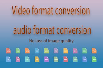 format conversion mp4 mov mp3 avi youtube GIF wma etc