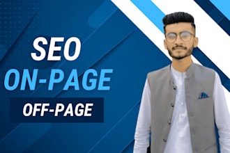 do monthly on page and off page SEO for your webs