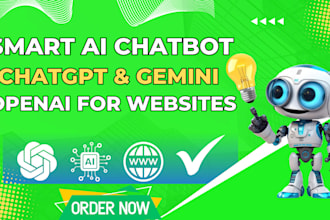 build a smart ai chatbot with chatgpt, gemini, manychat, and openai for websites