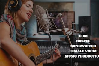 be your female vocalist, write lyrics and produce christian song