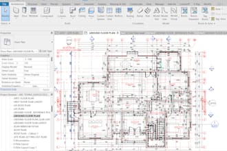 design architectural plans in revit, autocad and sketchup for your project
