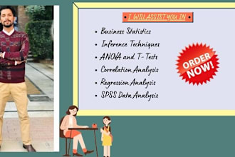 do business statistic, inference, anova, regression analysis, spss data analysis