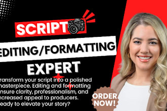 proofread format and edit your movie script screenplay tv series script feedback