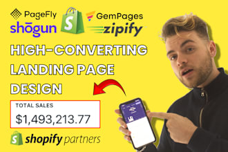 build shopify landing page one product or copy shopify store