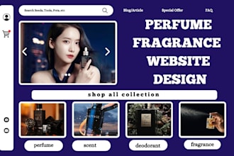 design perfume shopify store perfume website fragrance store cologne website