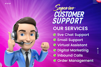 do professional customer service, email, chat and call support 24 by 7