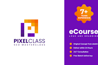 design a unique modern logo for online education or ecourse in 24 hours