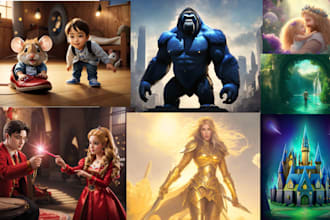 create professional and detailed ai art using midjourney and photoshop