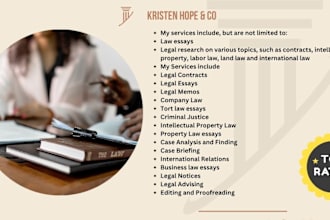 do urgent law essays, case briefs, UK law essays, legal research, business law