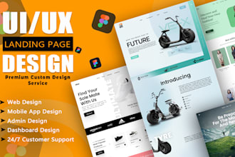 do figma design for website ui ux, figma landing page, website design figma