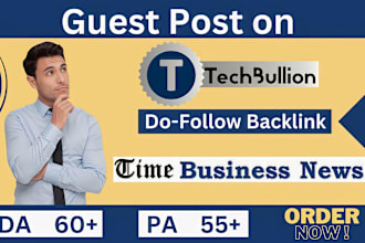 do guest post on techbullion and tbn with dofollow backlinks