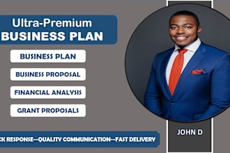 write outstanding business plan with a detailed financial model