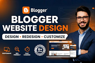 design, redesign blogspot website and customize blogger template